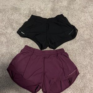 lululemon 2.5 hotty hot shorts